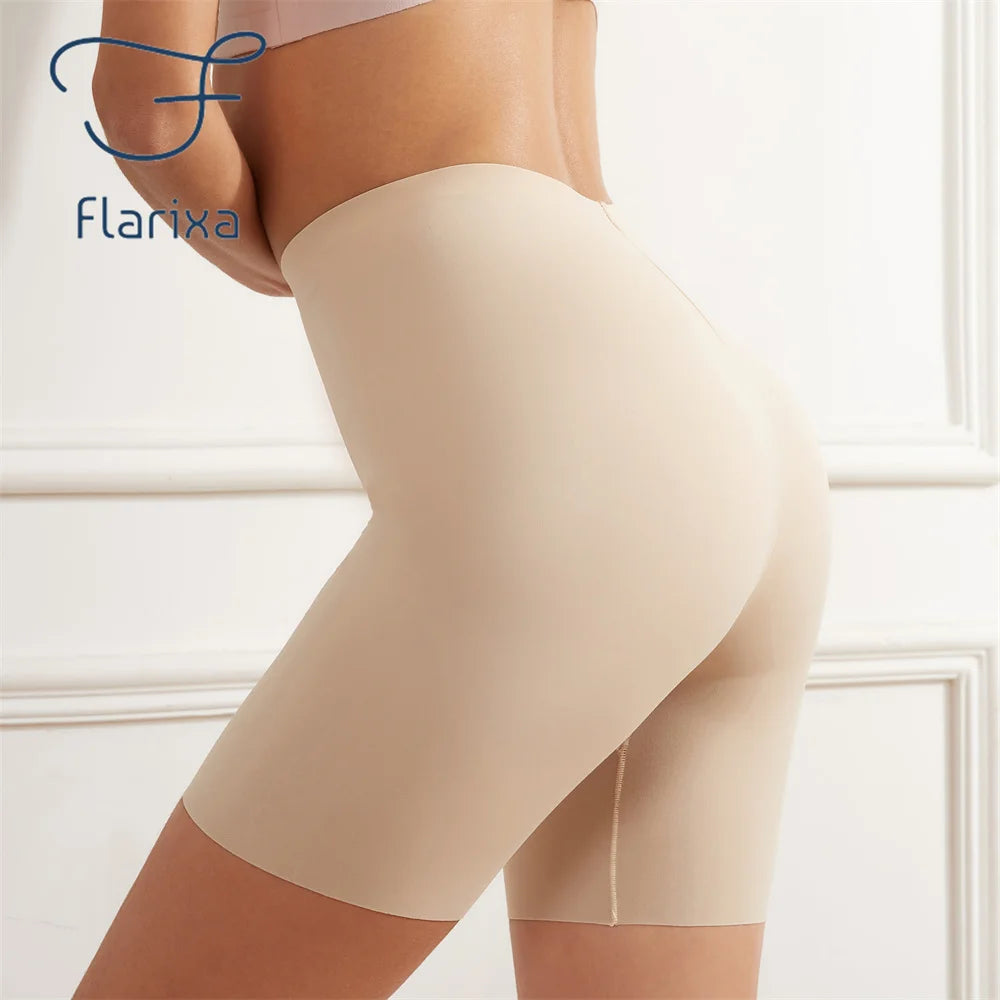   foto del producto Bragas sin costuras de cintura alta para mujeres Control de barriga Levantamiento de cadera seda.
