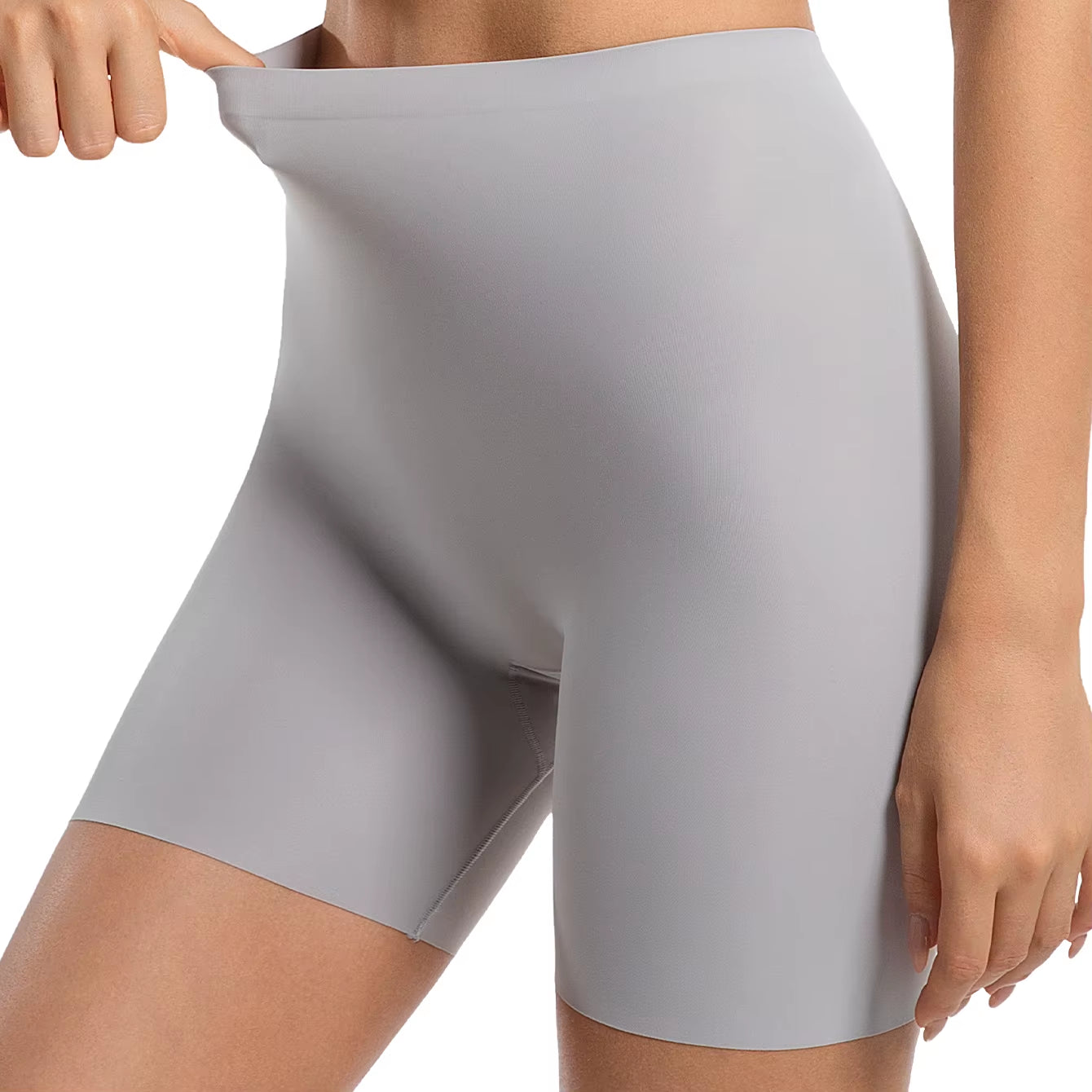   foto del producto Bragas sin costuras de cintura alta para mujeres Control de barriga Levantamiento de cadera seda.