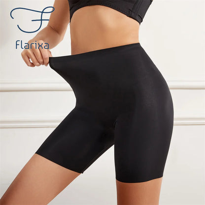   foto del producto Bragas sin costuras de cintura alta para mujeres Control de barriga Levantamiento de cadera seda.